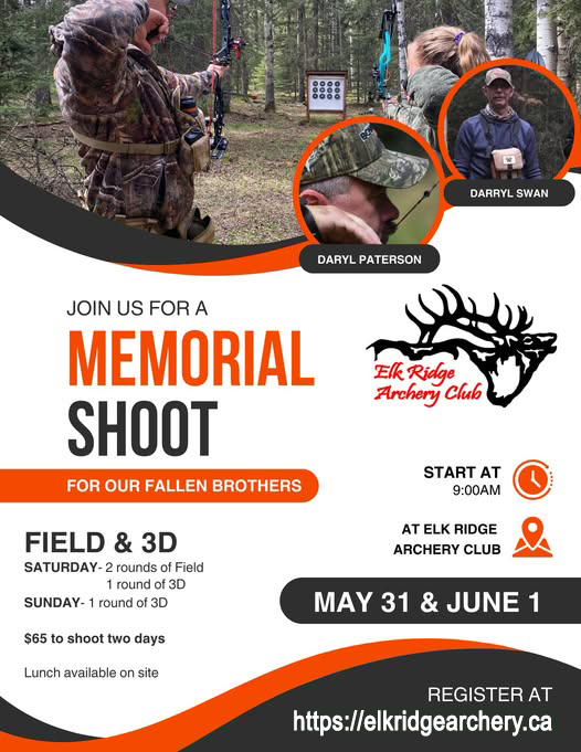 Elk Ridge Archery Memorial Shoot May 31 - June 1, 2025